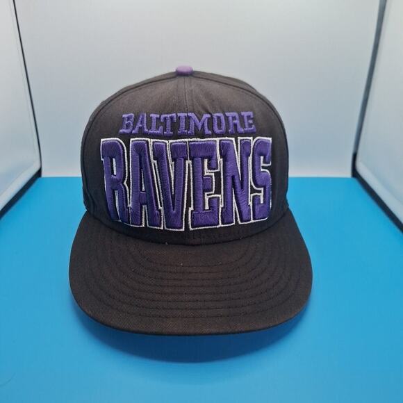 Baltimore Ravens New Era 9FIFTY Black Snapback Hat NFL Cap Size S/M 100% Cotton - Picture 1 of 8